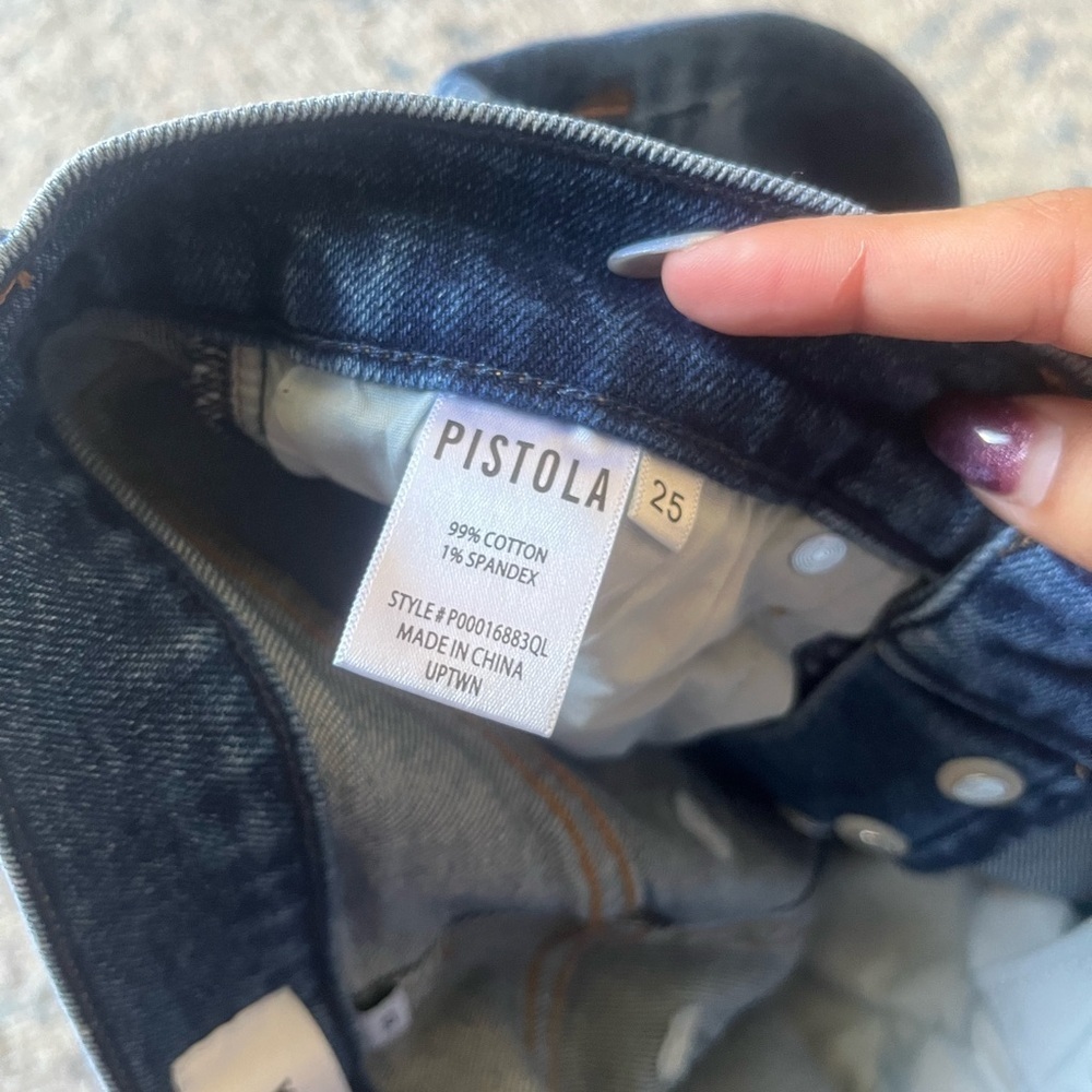 Pistola Charlie High-Rise Straight Ankle Jeans size 25 - Picture 5 of 5